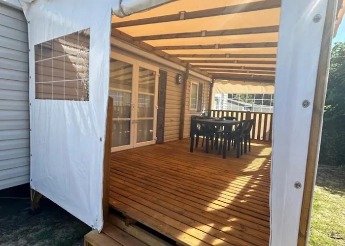 Mobilhome Les 3c De Kamp alanı Mimizan-Plage